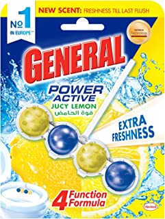 اقراص لتنظيف التواليت برائحة الليمون من جنرال - 4 قرص