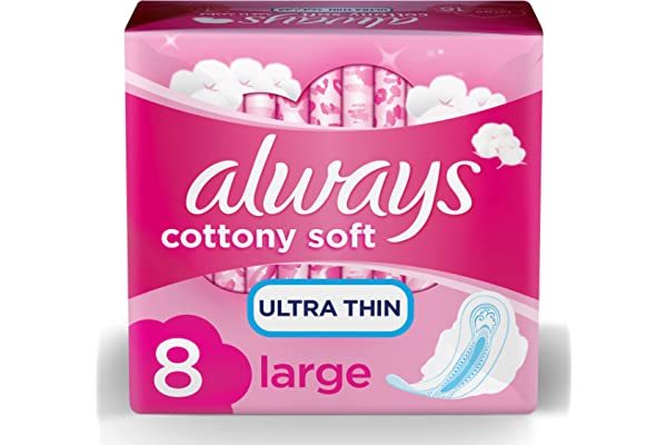 فوط صحية الترا رفيعة وطويلة جدا بالاجنحة نعومة القطن من اولويز - 8 فوط