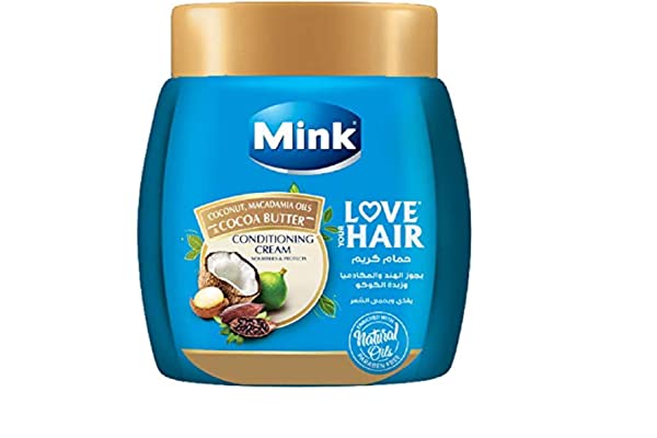 حمام كريم بجوز الهند والمكادميا وزبده الكاكاو لاف يور هير من مينك - 1 كجم