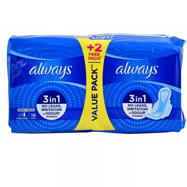 اولويز فوط صحية ماكسي طويل جدا دبل 18ف