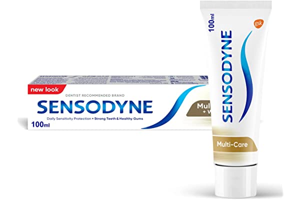 معجون اسنان سنسوداين مالتي كير ومبيض للاسنان الحساسة بحجم 100 مل