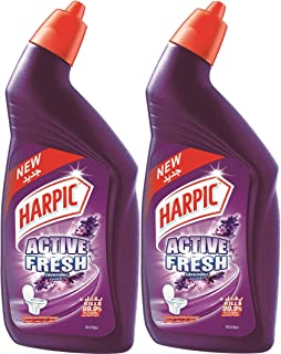 منظف التواليت برائحة اللافندر بمزيل للكلس بنسبة 100%من هاربيك، 450 مل، قطعتين