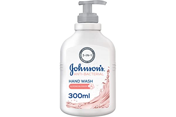 جونسون سائل تنظيف لليدين مضاد للبكتيريا بزهر اللوز 300 مل
