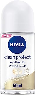 رول اون مضاد للتعرق كلين بروتيكت مع الشب الاصلي للنساء من نيفيا - 50 مل