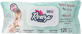 مناديل مبللة من رونزا للاطفال 120 منديل- رطبة - تحتوي ع فيتامبن E