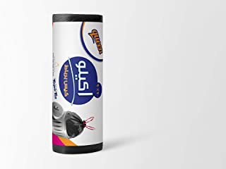 لفة اكياس قمامة برباط بلاستيكية من كوين، مقاس 90 * 70 سم - 1 كجم