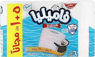 مناديل تواليت مضغوطة من فاميليا، 6 بكرات