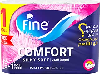 بكر مناديل تواليت من فاين كومفورت - 120 ورقة، عبوة من 6 قطع