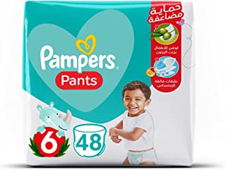 حفاضات كلوت من بامبرز مقاس 6 من 48 حفاضة، وزن 16 كجم فما فوق