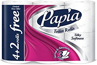 رول ورق تواليت من بابيا - 6 رول